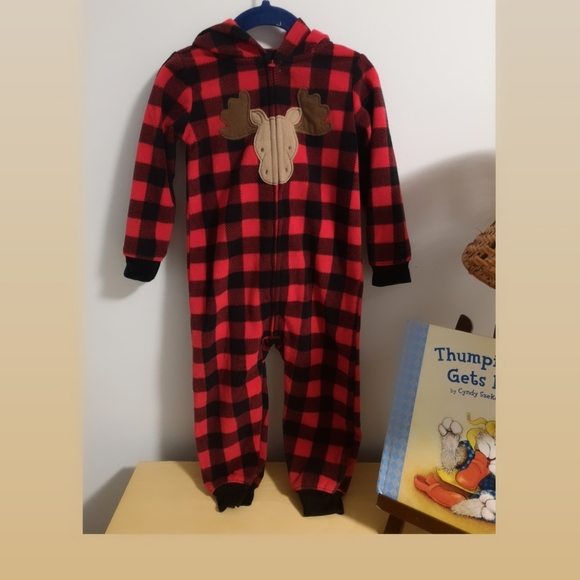 Carter's flannel onesie - Picture 1 of 4